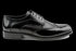 Patent and Anillin Leather Blend Formal Derby Shoes for Men